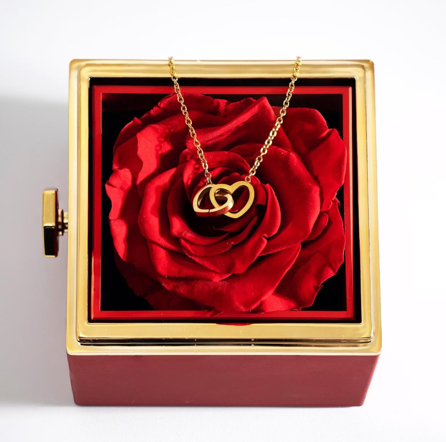 Milana™ Eternal Rose Box & Personalized Necklace