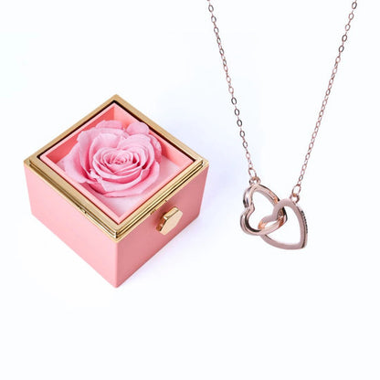 Milana™ Eternal Rose Box & Personalized Necklace